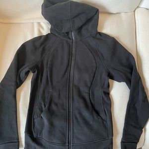 Lululemon Scuba Hoodie Zip Up Black Size 4